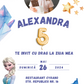 Invitatie Zi De Nastere, Digitala, Frozen Elsa
