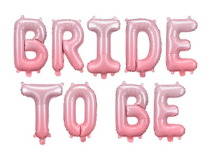 Balon Din Folie Bride To Be, 350X45 Cm, Roz
