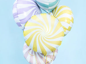 Balon Din Folie Candy, 35Cm, Galben Deschis