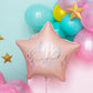 Balon Din Folie Happy Birthday, 40Cm, Roz Deschis, Roz Pudra