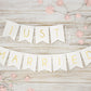 Banner Just Married, Alb, 15 X 155 Cm