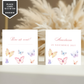 Invitatie Botez Butterfly, Hartie Texturata, Plic Cartonat si Sigiliu Ceara Inclus
