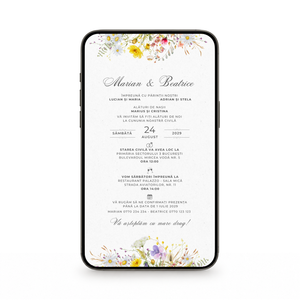 Invitatie Cununie Civila Forever Colors, Format Digital-BalloonEvents.ro