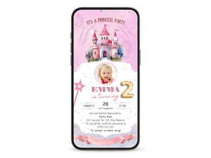 Invitatie Zi De Nastere Animata, Princess Party-BalloonEvents.ro