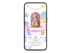 Invitatie Zi De Nastere Animata, Printesa Sirena-BalloonEvents.ro