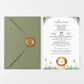 Invitatie Botez Lion, Hartie Texturata, Plic Cartonat si Sigiliu Ceara Inclus