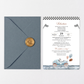 Invitatie Botez Racing, Hartie Texturata, Plic Cartonat si Sigiliu Ceara Inclus