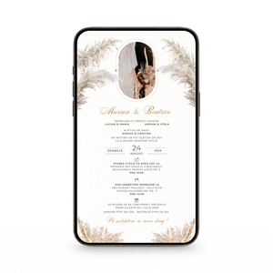 Invitatie Cununie Civila Save The Date, Format Digital-BalloonEvents.ro