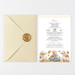 Invitatie Botez My Racing Boy, Hartie Texturata, Plic Cartonat si Sigiliu Ceara Inclus