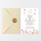 Invitatie Botez Special Baby, Hartie Texturata, Plic Cartonat si Sigiliu Ceara Inclus