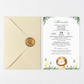 Invitatie Botez Lion, Hartie Texturata, Plic Cartonat si Sigiliu Ceara Inclus