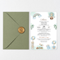 Invitatie Botez Balloon Play, Hartie Texturata, Plic Cartonat si Sigiliu Ceara Inclus