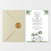 Invitatie Botez Micutul Elefantel, Hartie Texturata, Plic Cartonat si Sigiliu Ceara Inclus