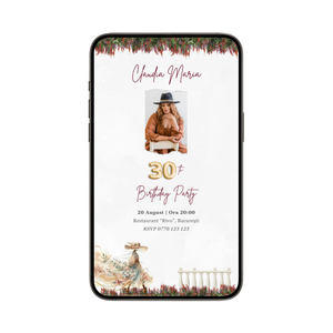 Invitatie Zi De Nastere Lady D, Format Digital