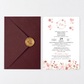 Invitatie Botez Special Baby, Hartie Texturata, Plic Cartonat si Sigiliu Ceara Inclus