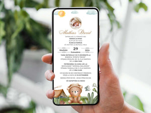 Invitatie Botez Adventure Boy, Format Digital