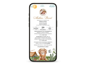 Invitatie Botez Adventure Boy, Format Digital