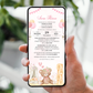 Invitatie Botez Baby Girl Room, Format Digital-BalloonEvents.ro