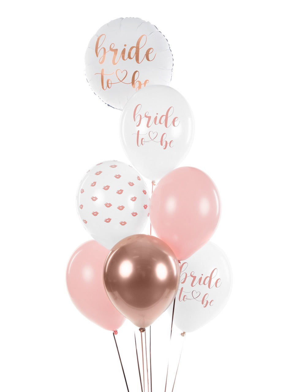 Balon Din Folie Bride To Be, 45Cm, Alb Roz