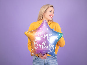 Balon Din Folie Happy Birthday, 40Cm, Mix