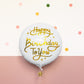 Balon Din Folie Happy Birthday To You, 35Cm, Alb