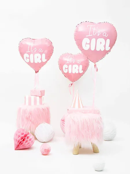 Balon Din Folie Love, It's A Girl, Roz 45Cm