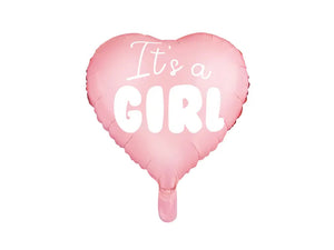 Balon Din Folie Love, It's A Girl, Roz 45Cm