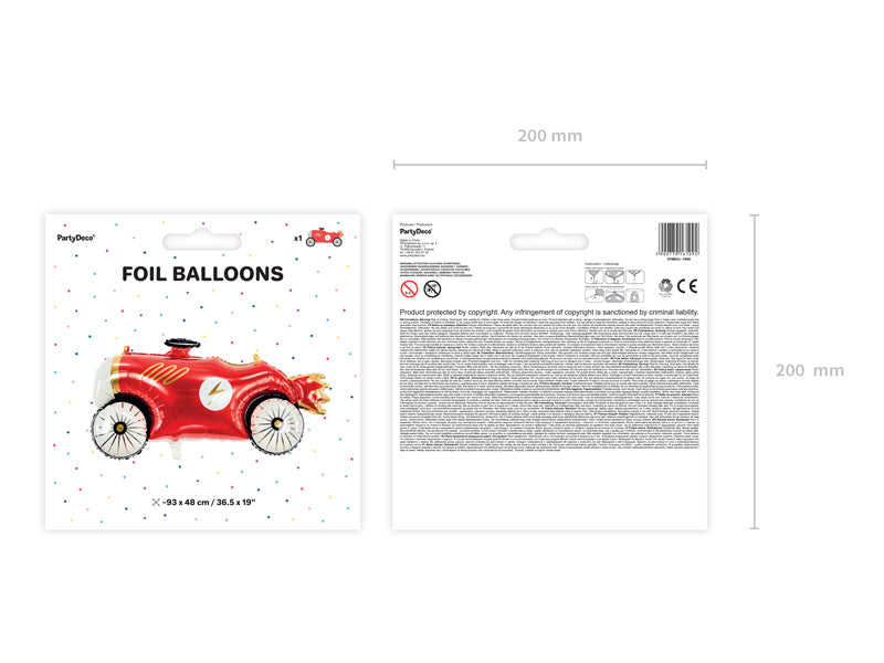 Balon Din Folie, Masina Formula 1, 111X63 Cm