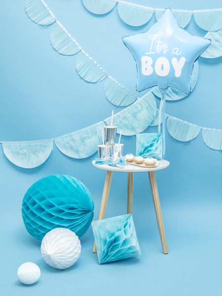 Balon Din Folie Stea - It's A Boy, 48Cm, Albastru Deschis