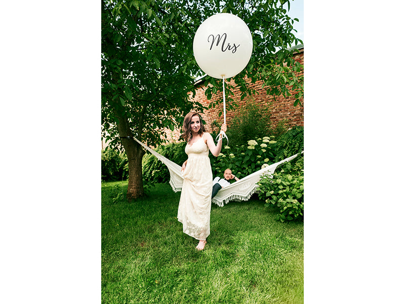 Balon Gigant Mrs. 1m, Alb