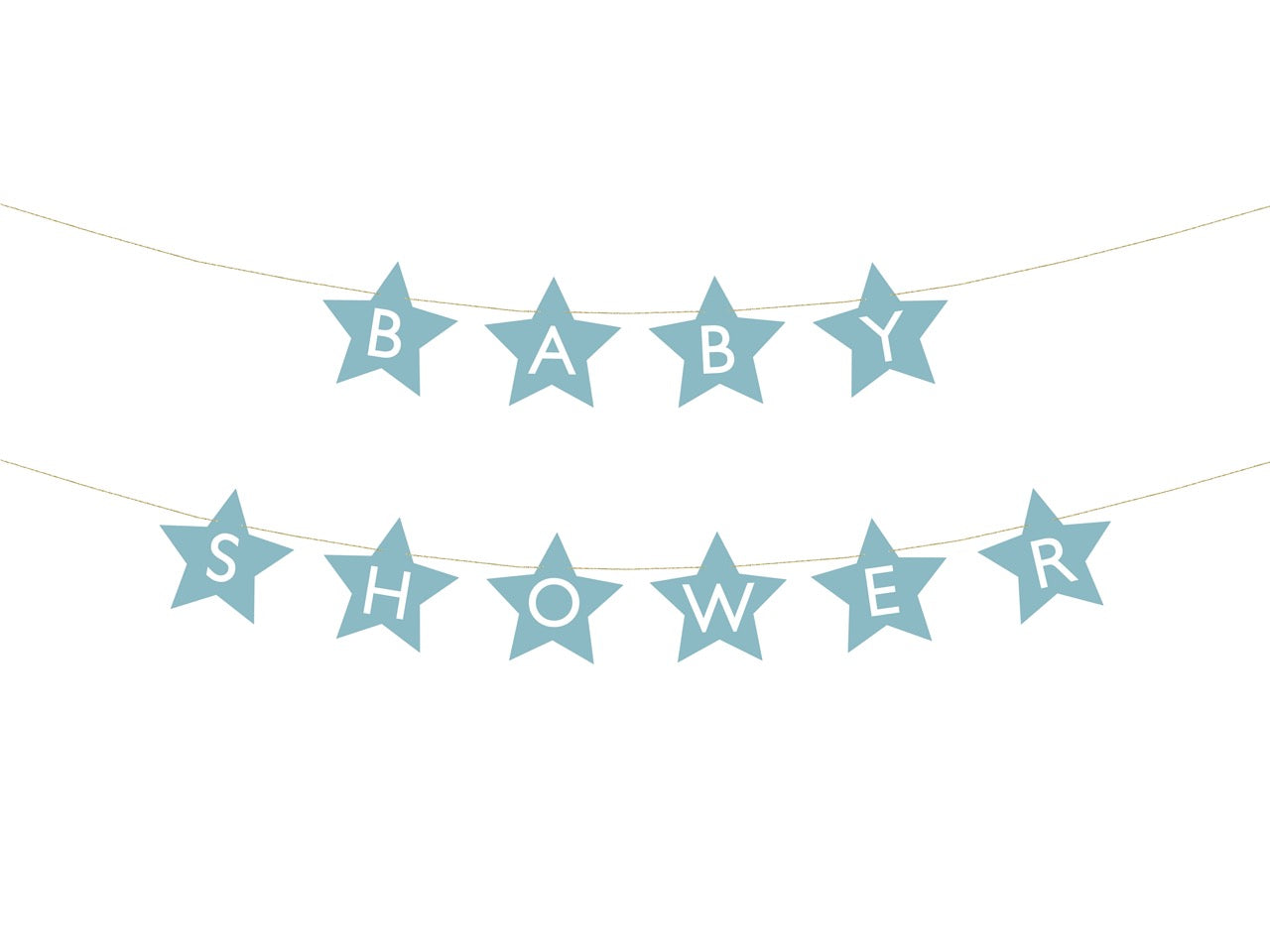 Banner Baby Shower, 290X16,5 Cm, Albastru Deschis