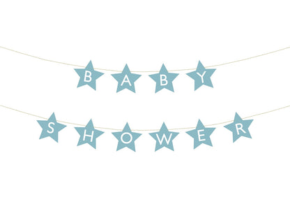 Banner Baby Shower, 290X16,5 Cm, Albastru Deschis