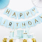 Banner Happy Birthday, Albastru Deschis, 15 X 175 Cm