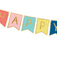 Banner Happy Birthday, Mix, 15 X 175 Cm