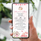Invitatie Botez Beautiful Heart, Format Digital
