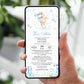 Invitatie Botez Bunny Boy, Format Digital