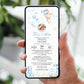 Invitatie Botez Bunny Boy, Format Digital
