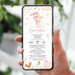 Invitatie Botez Bunny Heart, Format Digital