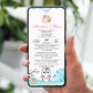 Invitatie Botez Cute Penguin, Format Digital