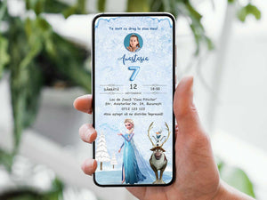 Invitatie Zi De Nastere Elsa Frozen, Format Digital-BalloonEvents.ro