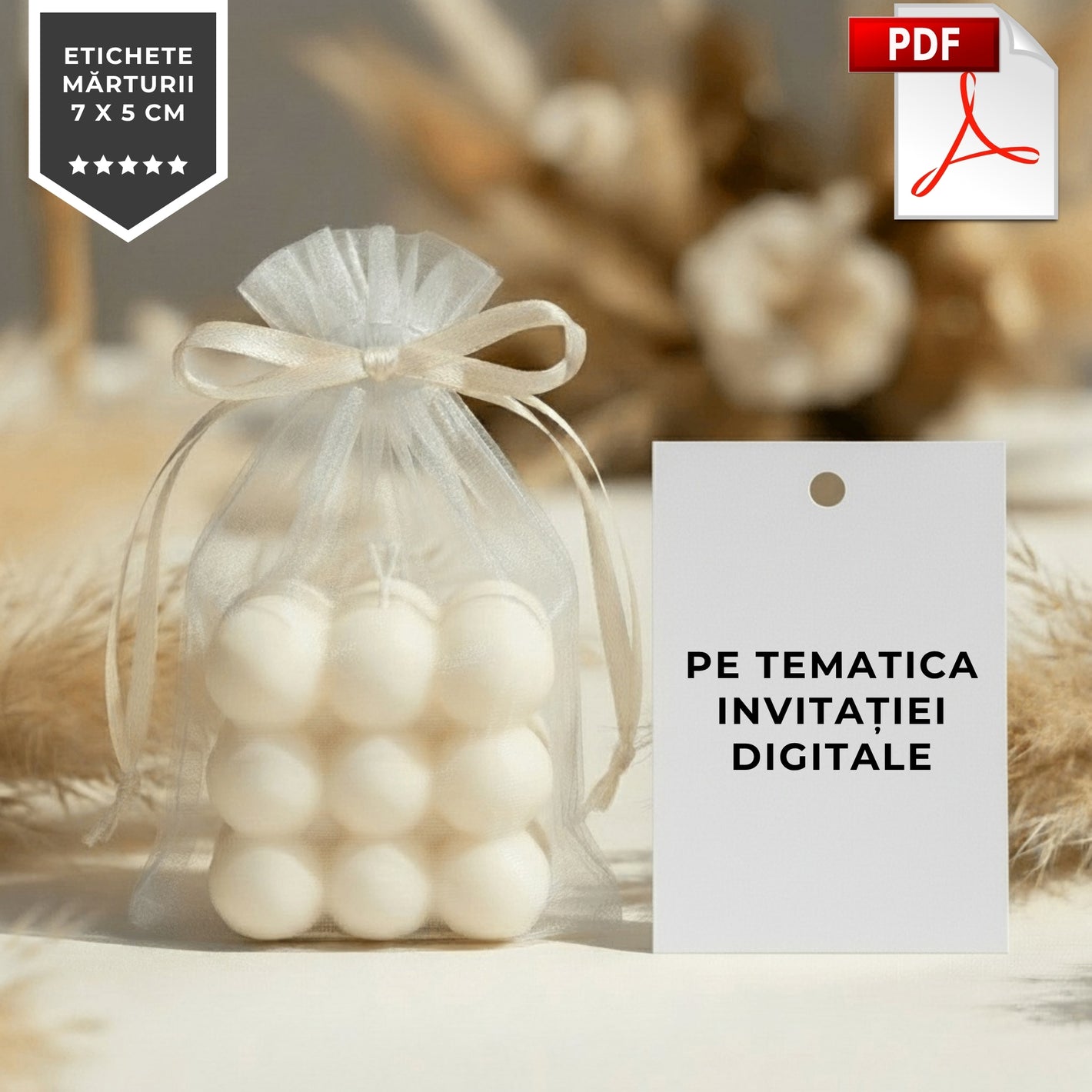 Etichete Marturii, Fisier Digital .PDF-BalloonEvents.ro