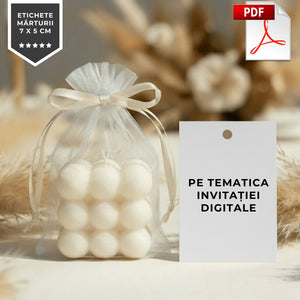 Etichete Marturii, Fisier Digital .PDF-BalloonEvents.ro