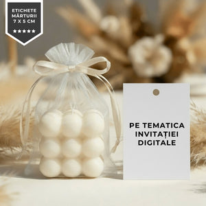 Etichete Marturii + Panglica 5m (print - minim 30 buc)-BalloonEvents.ro