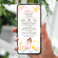 Invitatie Botez Fairy Princess, Format Digital-BalloonEvents.ro