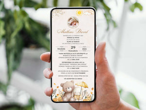Invitatie Botez Forever Friends, Format Digital