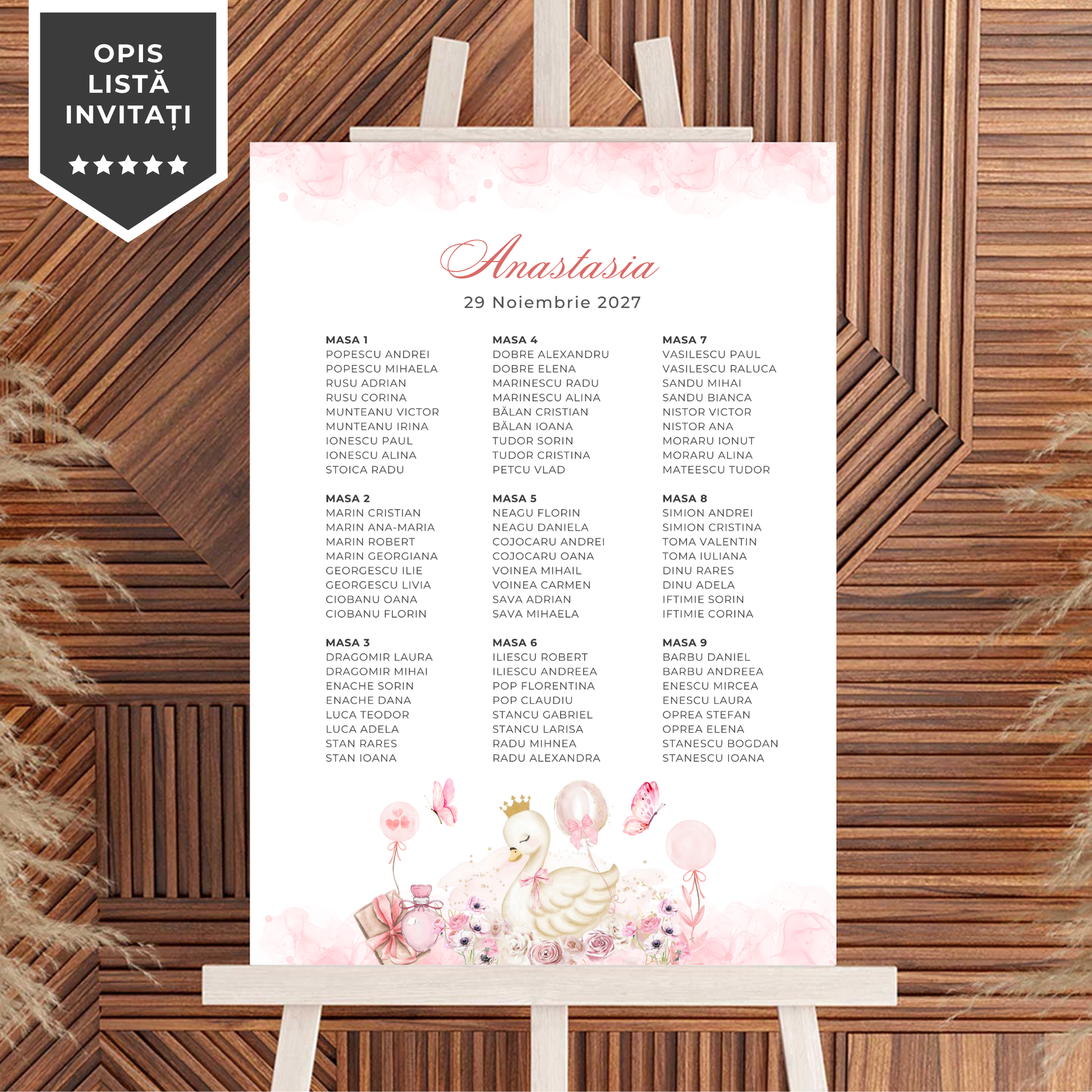 Invitatie Botez Baby, Format Digital-BalloonEvents.ro