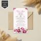 Invitatie Botez Beautiful Burgundy, Format Digital-BalloonEvents.ro