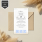 Invitatie Botez Blue Baby Boy, Format Digital-BalloonEvents.ro
