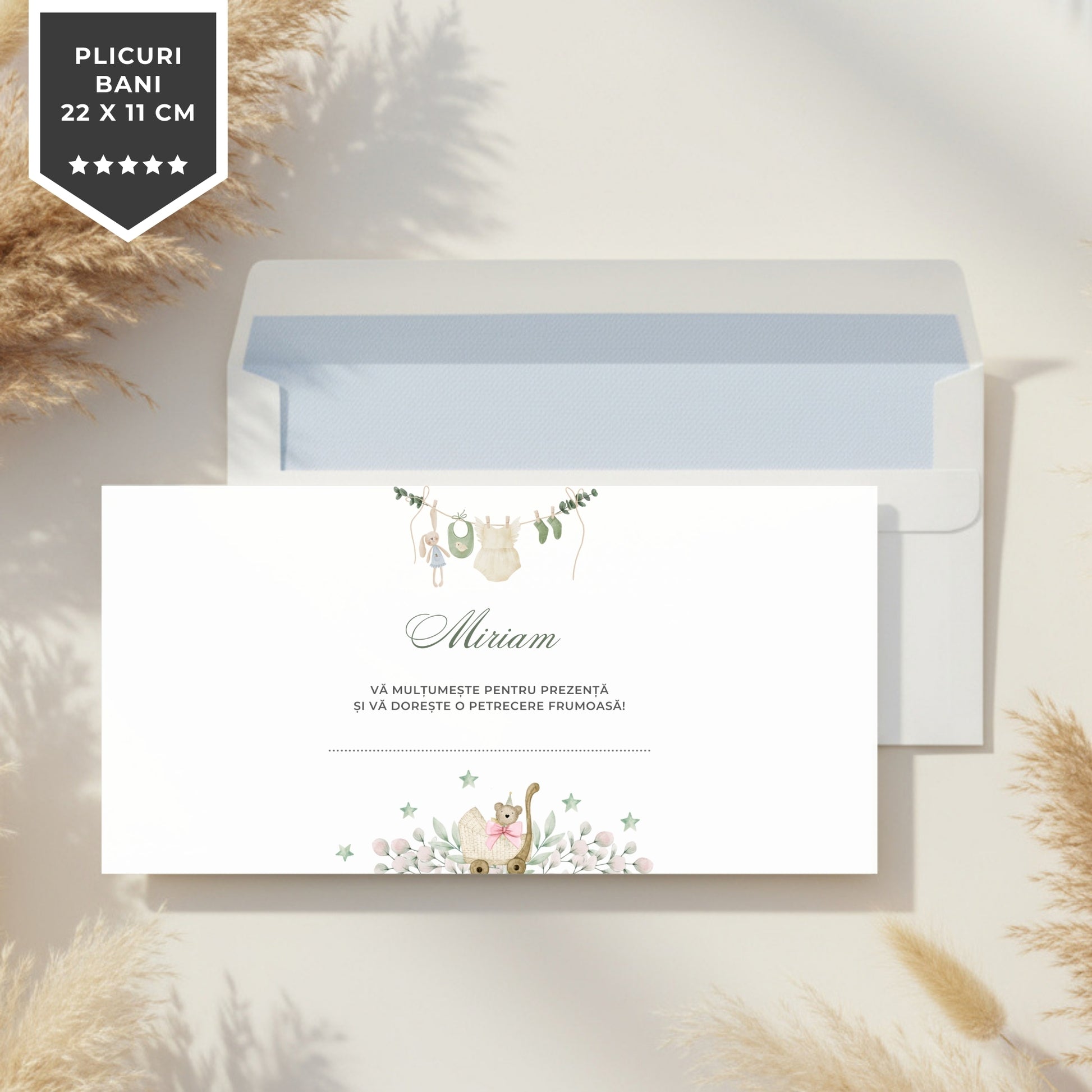 Invitatie Botez Ella, Format Digital-BalloonEvents.ro