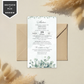 Invitatie Botez Eucalyptus, Format Digital-BalloonEvents.ro